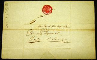 1801 A Bánáti katonai törvényszék ex offo levele Martini aláírással / Ex offo letter with the seal of Banat Military Judicature with Martini signature