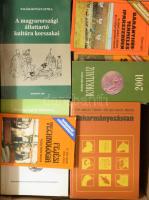 Banános ládányi vegyes könyvtétel, kb. 30 db, közte mezőgazdaság, állattenyésztés, környezetvédelem,...