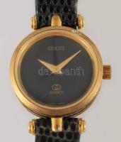 Gucci női karóra. kvarc szerkezettel, bőr szíjjal, d: 22mm