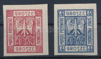 Lengyelország helyi kiadás Przedbórz 1917 Mi 1-2 B (Mi EUR 400.-)