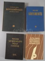 4 db szénbányászattal foglalkozó könyv - Magyar Szénbányászati Tröszt évkönyve + Általános bányászat...