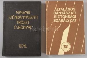 4 db szénbányászattal foglalkozó könyv - Magyar Szénbányászati Tröszt évkönyve + Általános bányászat...
