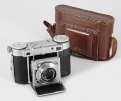 Certo Super 35 fényképezőgép, Carl Zeiss Jena Tessar 2,8/50 objektívvel, Vebur zárszerkezettel, ered...