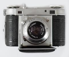 Certo Super 35 fényképezőgép, Carl Zeiss Jena Tessar 2,8/50 objektívvel, Vebur zárszerkezettel, ered...