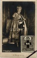 1922 IV. Károly király. Koller utóda Szenes felvétele 1916., gyászkeretes bélyeg / Charles I of Aust...