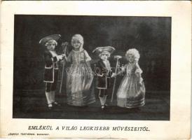 Emlékül a világ legkisebb művészeitől. Hátoldalon Seress Rezső "Csillogó hópehely" dalának...