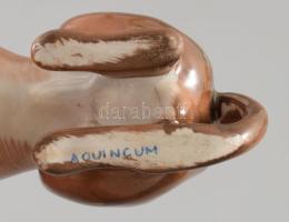 Aquincum tacskó, jelzett, hibátlan, h: 11 cm