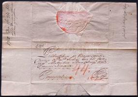 1803 Helytartótanácsi levél gróf Hadik János (1755-1833) kamarás saját kezű aláírásával / Ex offo letter of the Governing Council with autograph signature of count Johann Hadik
