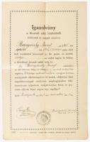 cca 1910-1950 Vegyes okmány tétel, közte leszerelési jegy, rendőrségi iratok, anyakönyvi kivonatok, ...