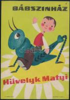 Sóti Klára (1930-): Hüvelyk Matyi, Bábszínház, 1950-60 körül. Villamosplakát, kisplakát, papír, jelz...