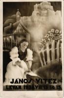1938 Léva, Levice; János Vitéz daljáték Léván 1938. VIII. 13. 14. 15. / Hungarian play at the theatr...