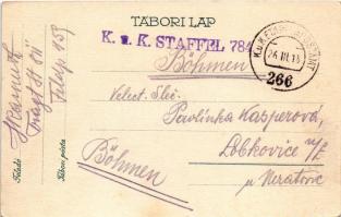 1918 M. kir. 16. honvéddandár 1914-1918. Az özvegyek és árvák javára. Tábori Postai Levelezőlap / WW...