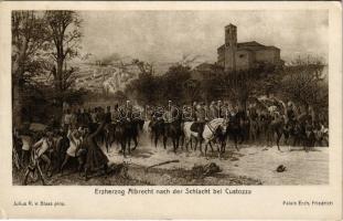 Erzherzog Albrecht nach der Schlacht bei Custozza / K.u.k. military art postcard s: Julius R. v. Bla...
