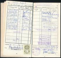 1984 A ELTE jogi karának leckekönyve (Kulcsár, Forgács miniszterek és mások aláírásával)