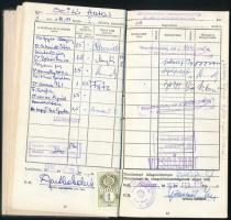 1984 A ELTE jogi karának leckekönyve (Kulcsár, Forgács miniszterek és mások aláírásával)