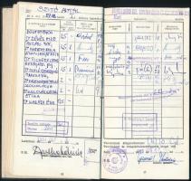 1984 A ELTE jogi karának leckekönyve (Kulcsár, Forgács miniszterek és mások aláírásával)