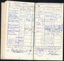 1984 A ELTE jogi karának leckekönyve (Kulcsár, Forgács miniszterek és mások aláírásával)