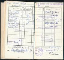 1984 A ELTE jogi karának leckekönyve (Kulcsár, Forgács miniszterek és mások aláírásával)