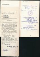 1984 A ELTE jogi karának leckekönyve (Kulcsár, Forgács miniszterek és mások aláírásával)