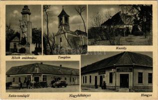 Nagykökényes, Hősök emlékműve, Római katolikus templom, Dessewffy kastély, Szita vendéglő, étterem, ...