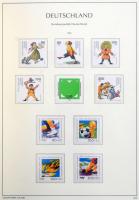 NSZK 1985-1996 gyűjtemény Leuchtturm falcmentes előnyomott albumban rugós borítóval, teljes!