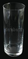 Kristály hengerváza, hibátlan, d: 10 cm, m: 25,5 cm