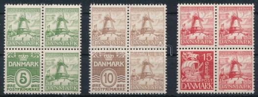 Dánia 1937 3 klf füzetlap (Mi EUR 200,-)