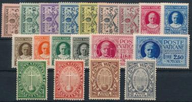 Vatikán 1929-1933 Mi 1-15, 17-20 (Mi EUR 125,-)