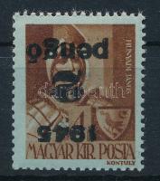 1945 Kisegítő 2P/4f fordított felülnyomással (25.000)