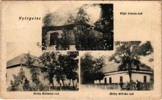 1930 Nyírgelse, Vityi István lak, Hetey Kálmán lak, Hetey Miklós lak. Hangya szövetkezet kiadása (fl...