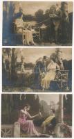 5 db RÉGI romantikus fotólap / 5 pre-1945 romantic photo postcards
