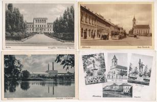 10 db MODERN magyar város képeslap (1948-1949) / 10 modern Hungarian town postcards