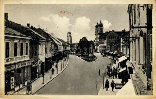 Trencsén, Trencín; Námestie / Fő tér, Adolf Schlesinger üzlete, parfüméria / main square, shops, per...
