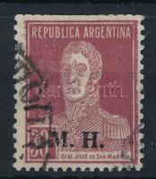 Argentína Mi 295 30c bélyeg M.H. felülnyomással