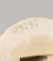 Antik német kis barokk férfi figura, jelzett, m: 6,5 cm