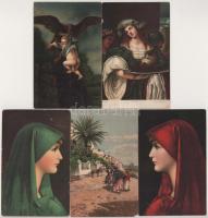 8 db RÉGI Stengel művészlap / 8 pre-1945 Stengel art postcards
