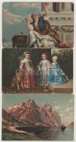 8 db RÉGI Stengel művészlap / 8 pre-1945 Stengel art postcards