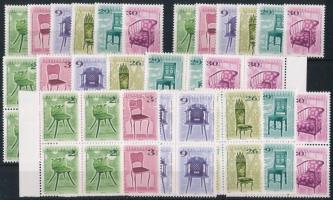 2000 Antik bútorok II. 10 db sor, javarészt négyestömbökben (8.600)