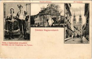 1915 Nagyszombat, Tyrnau, Trnava; Huszár laktanya, Főtemplom, Tótok a nagyszombati környékből. &quot...