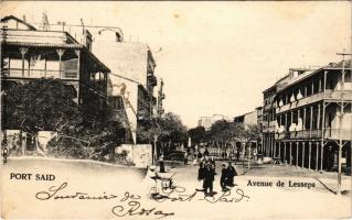 Port Said, Avenue de Lesseps / street view (Rb)