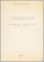 Módis László (szerk.): A Debreceni Református Kollégium Nagykönyvtárának katalógusa XVI. Régi tiszán...