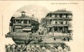 Port Said, Rue de Commerce. Fix &amp; David / street, market, shops (EK)