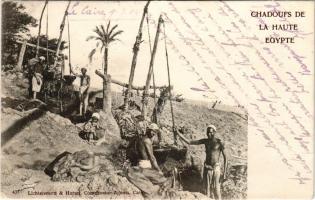 1904 Chadoufs de la Haute Egypte. Lichtenstern &amp; Harari / folklore