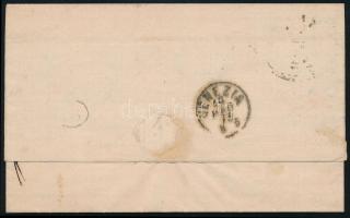 1873 Levél 15kr bérmentesítéssel, ovális "FIUME / P. M." - "VENEZIA" (Gudlin 200...
