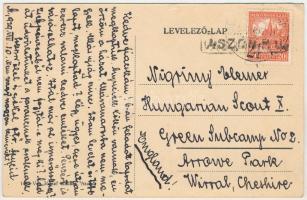 1929 Aszód, királyi javítónevelői intézeti pálmaház. Vas József kiadása + "SALGÓTARJÁN - BUDAPE...