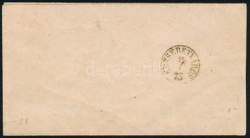 1873 Nyomtatvány 2kr bélyeggel "NAGY SZEBEN" - "ERZSÉBETVÁROS"
