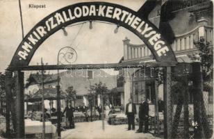 Budapest XIX. Kispest a Magyar Király Szálloda kerthelyisége