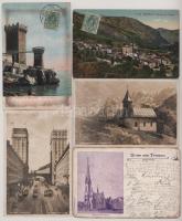 31 db RÉGI külföldi város képeslap, vegyes minőség / 31 pre-1945 foreign town-view postcards, mixed ...