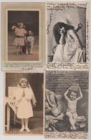 10 db RÉGI motívum képeslap: gyerekek / 10 pre-1945 motive postcards: children