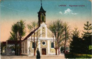 Lipótvár, Újvároska, Leopoldov; Fegyintézeti templom. Vasúti levelezőlapárusítás 9237. / prison chur...